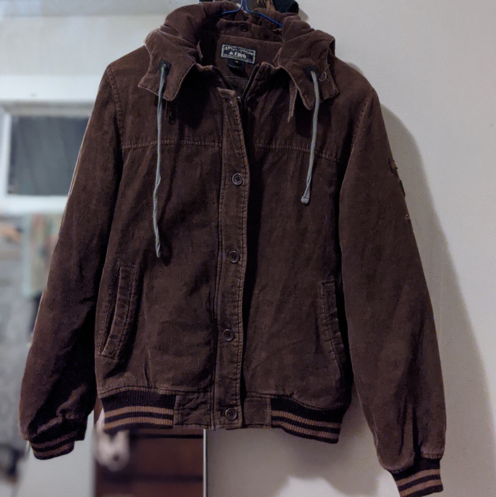 Vintage Abercrombie & Fitch cordouoy bomber jacket